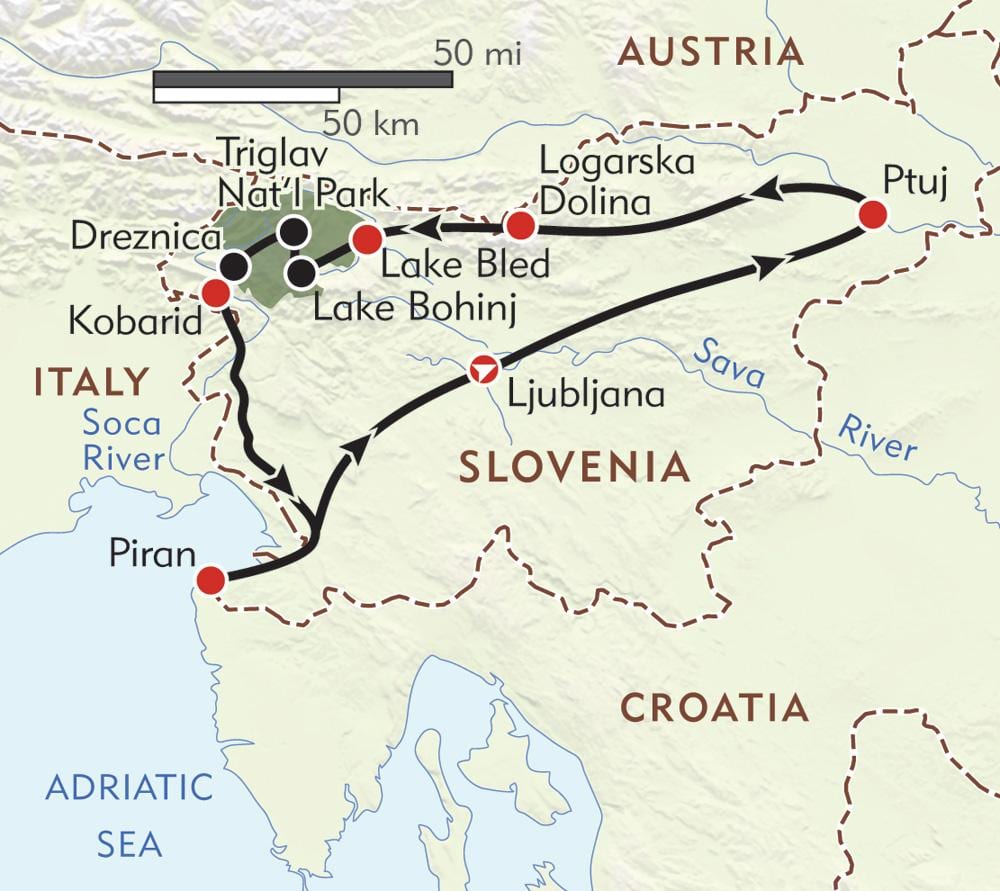kart piran Sloveniya