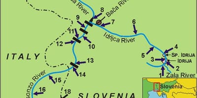 Kart çayının соча Sloveniya