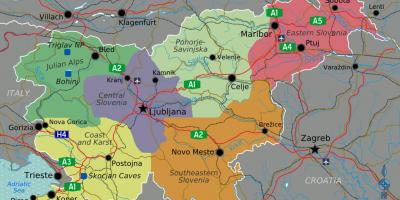 Sloveniya ölkəmizin xəritəsi