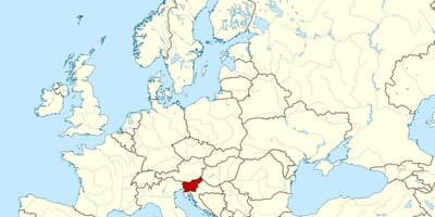 Yeri Sloveniya dünya xəritəsində
