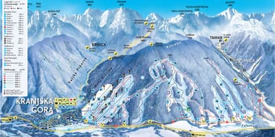 Kart Sloveniya dağ-xizək kurortları